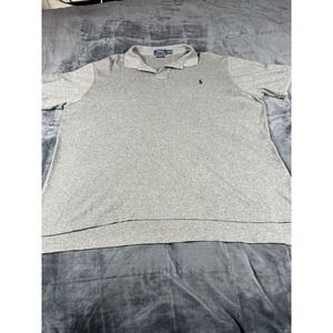 Polo Ralph Lauren Golf Polo‎ Gray Custom Fit Short Sleeve Mens Size 2XL XXL